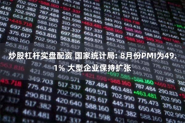 炒股杠杆实盘配资 国家统计局: 8月份PMI为49.1% 大