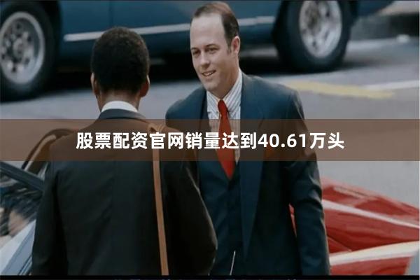 股票配资官网销量达到40.61万头